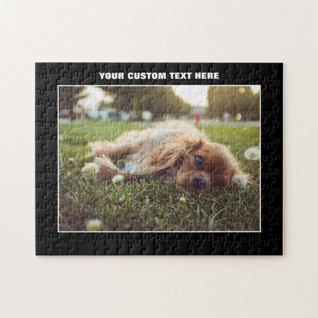 Cocker Spaniel Dog Custom Jigsaw Puzzle (Horizontal)