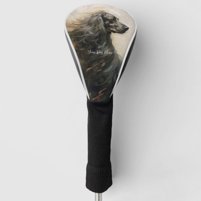 Cocker Spaniel Dog in the wind 002 - Yacobsen Dero Golf Head Cover (Front)