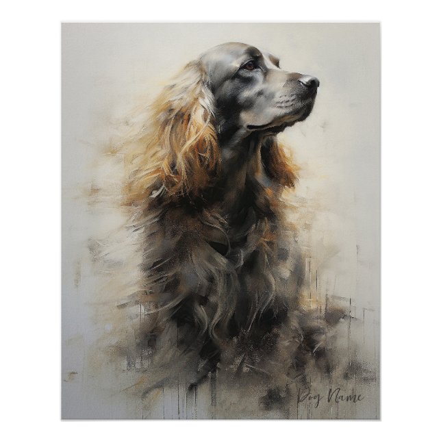 Cocker Spaniel Dog in the wind 004 - Yacobsen Dero Poster (Front)