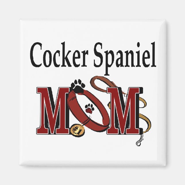 Cocker Spaniel Dog Mum Gifts Magnet (Front)