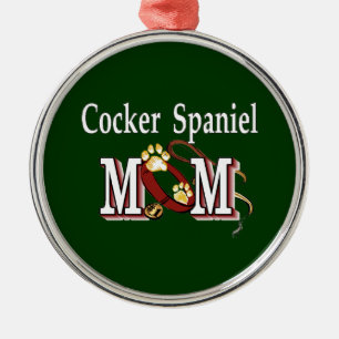 Cocker Spaniel Dog Mum Metal Ornament