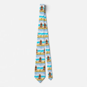 Cocker Spaniel Dog on Beach Tie