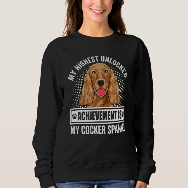 Cocker Spaniel Dog Outfit  Cocker Spaniel Sweatshirt (Front)