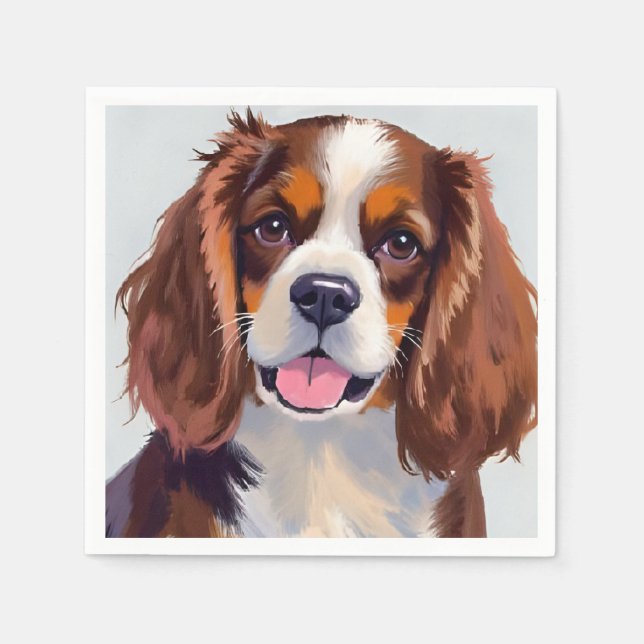 Cocker Spaniel | Dog Painting Pet Napkin (Front)