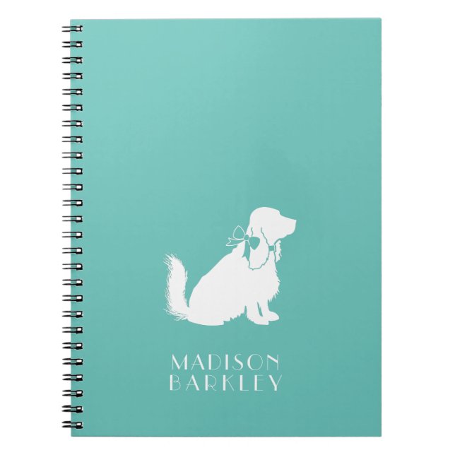 Cocker Spaniel Dog Puppy Notebook (Front)