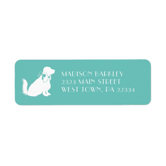 Cocker Spaniel Dog Puppy Return Address Label (Front)
