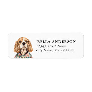 Cocker Spaniel Dog Return Address Labels