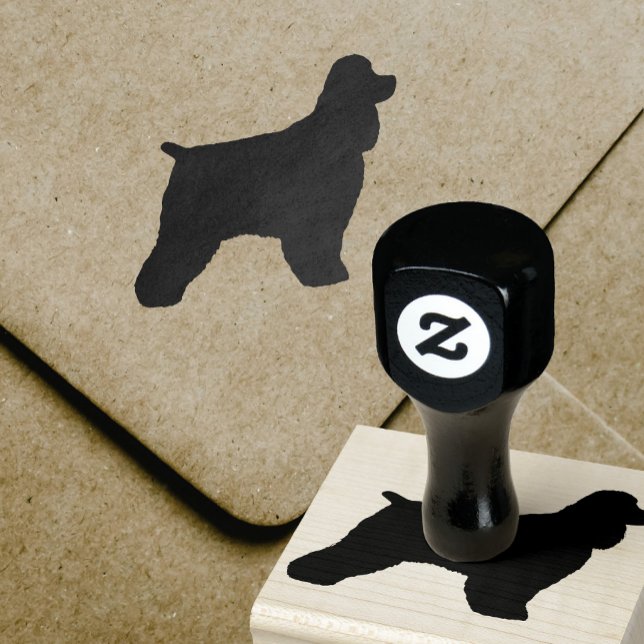 Cocker Spaniel Dog Silhouette Rubber Stamp (Creator Uploaded)
