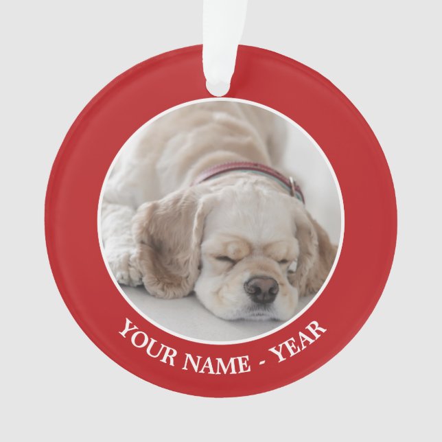 Cocker spaniel dog sleeping ornament (Front)