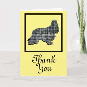 Cocker Spaniel Dog Thank You Greeting Card