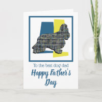Cocker Spaniel Dog TriColour Father’s Day Card