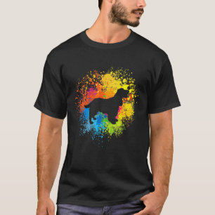 Cocker Spaniel Dog Watercolor Silhouette T-Shirt