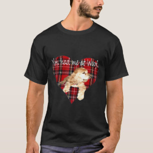 Cocker Spaniel Dog You Had Me At Woofplaid Heart T-Shirt