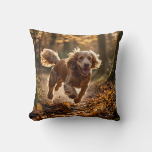 Cocker Spaniel Elegant Throw Pillow