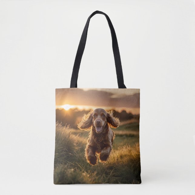 Cocker Spaniel Elegant Tote Bag (Front)