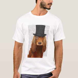 Cocker Spaniel, Formal Hound and Hat T-Shirt