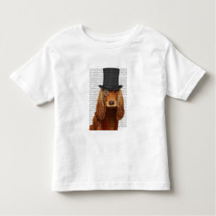 Cocker Spaniel, Formal Hound and Hat Toddler T-Shirt