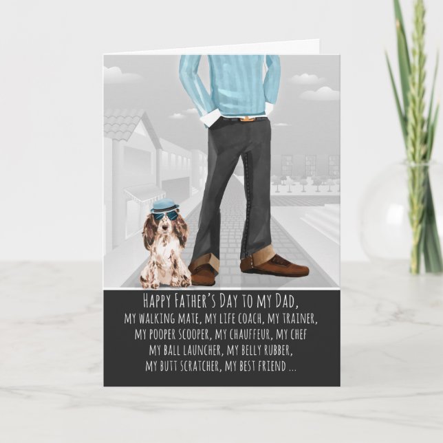 Cocker Spaniel from the Dog Father's Day Card (Front)