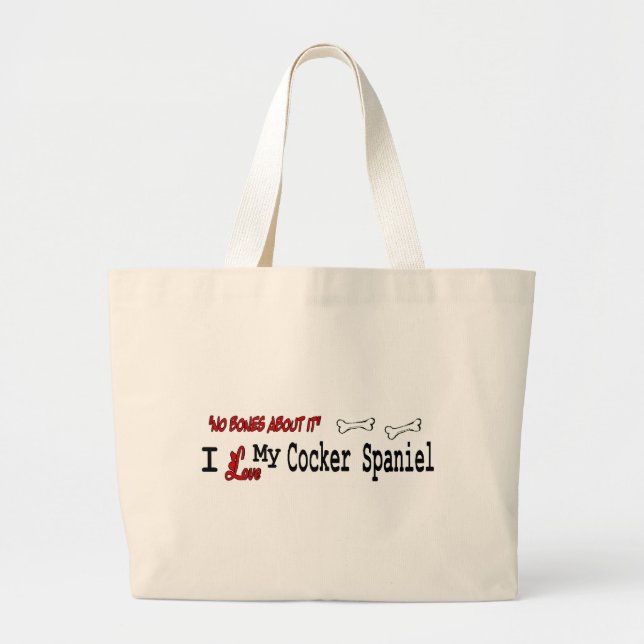 Cocker Spaniel Gifts Large Tote Bag (Front)