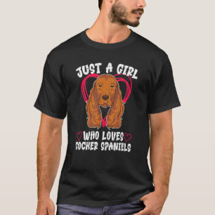Cocker Spaniel Girls Dog Owner Cute Pet Cocker Sp T-Shirt