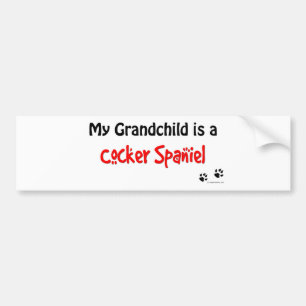 Cocker Spaniel Grandchild Bumper Sticker