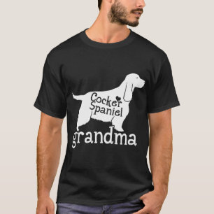 Cocker Spaniel Grandma Gifts Cute Grandma Dog Love T-Shirt