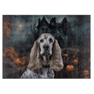 Cocker Spaniel Halloween Scary Cutting Board