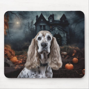 Cocker Spaniel Halloween Scary Mouse Pad