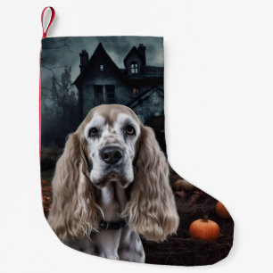 Cocker Spaniel Halloween Scary Small Christmas Stocking