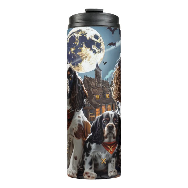Cocker Spaniel Halloween Spooky Thermal Tumbler (Front)