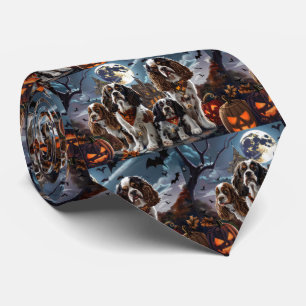Cocker Spaniel Halloween Spooky Tie