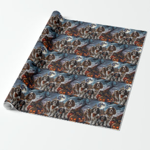 Cocker Spaniel Halloween Spooky Wrapping Paper