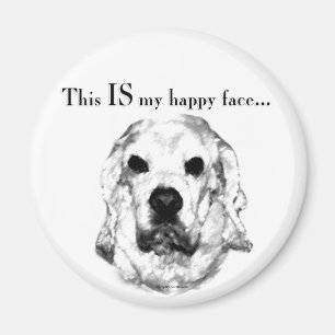 Cocker Spaniel Happy Face Magnet