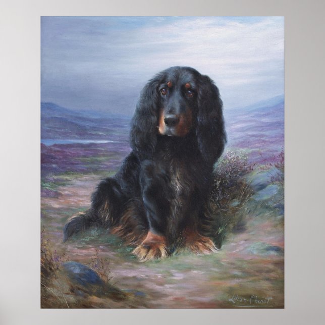 Cocker Spaniel in Highlands by Lilian Cheviot Poster (Front)