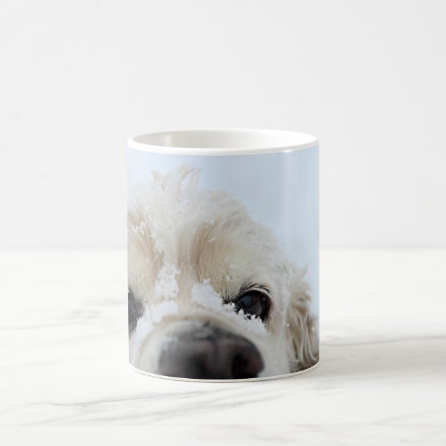 Cocker Spaniel in the Snow Coffee Mug (Center)