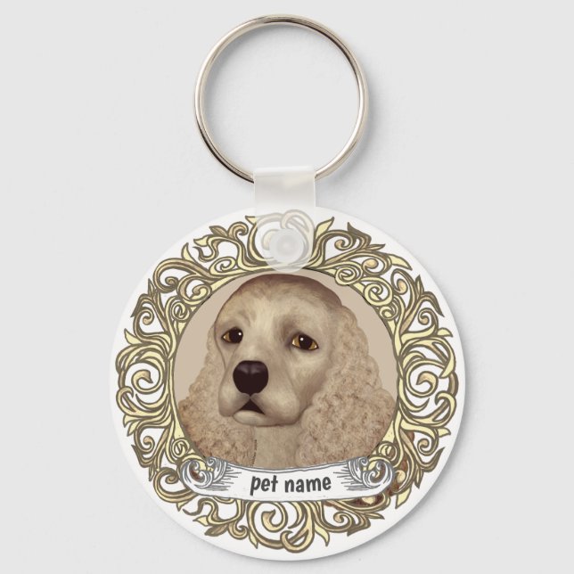 Cocker Spaniel  Key Ring (Front)