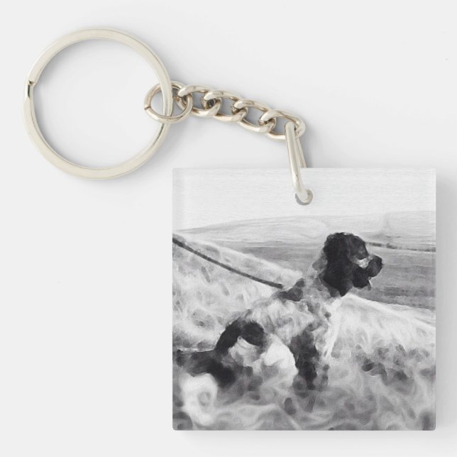 Cocker Spaniel Key Ring (Front)