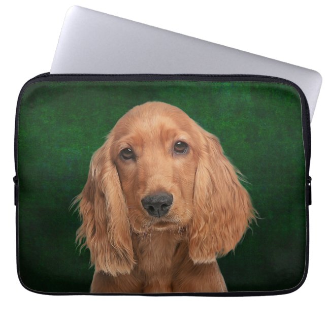 Cocker Spaniel Laptop Sleeve (Front)
