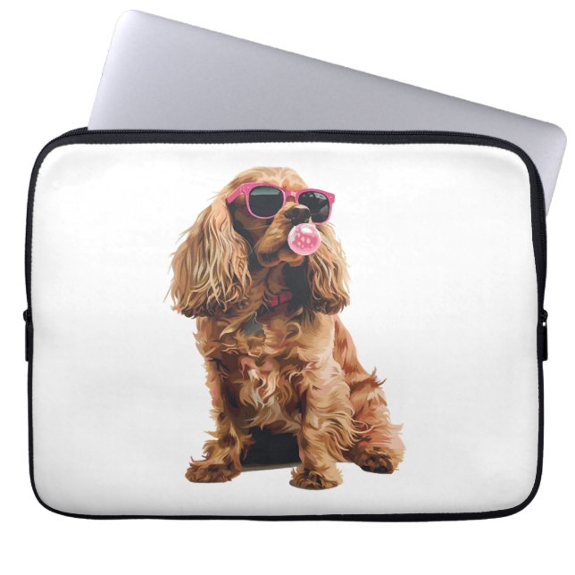 Cocker Spaniel Laptop Sleeve (Front)