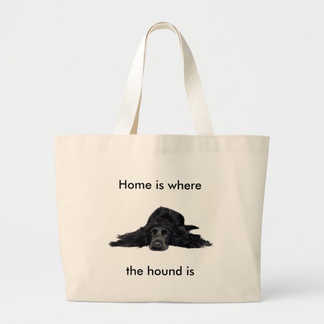 Cocker Spaniel Large Tote Bag (Front)