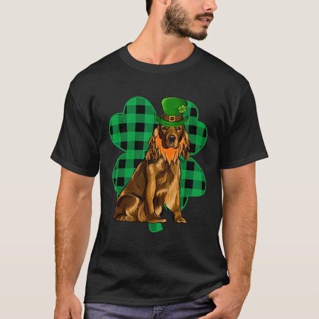Cocker Spaniel Leprechaun St Patricks Day Lucky C T-Shirt (Front)