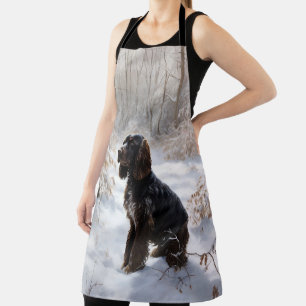 Cocker Spaniel Let It Snow Christmas  Apron
