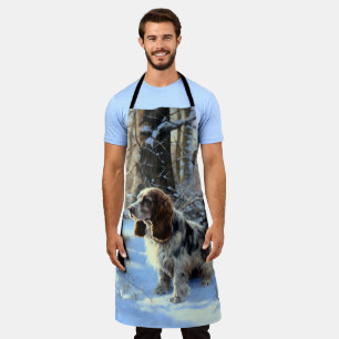Cocker Spaniel Let It Snow Christmas  Apron