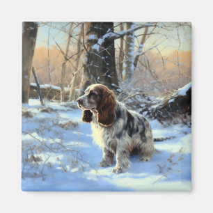 Cocker Spaniel Let It Snow Christmas Magnet