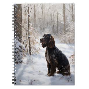 Cocker Spaniel Let It Snow Christmas Notebook