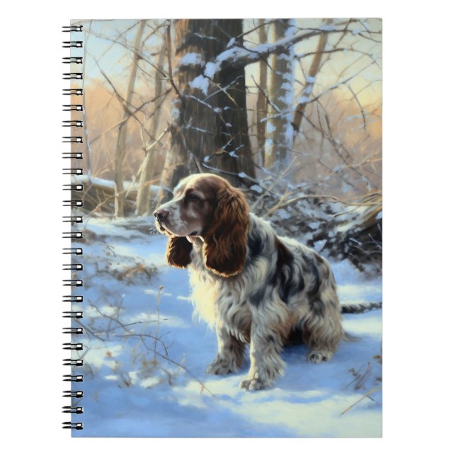 Cocker Spaniel Let It Snow Christmas  Notebook (Front)