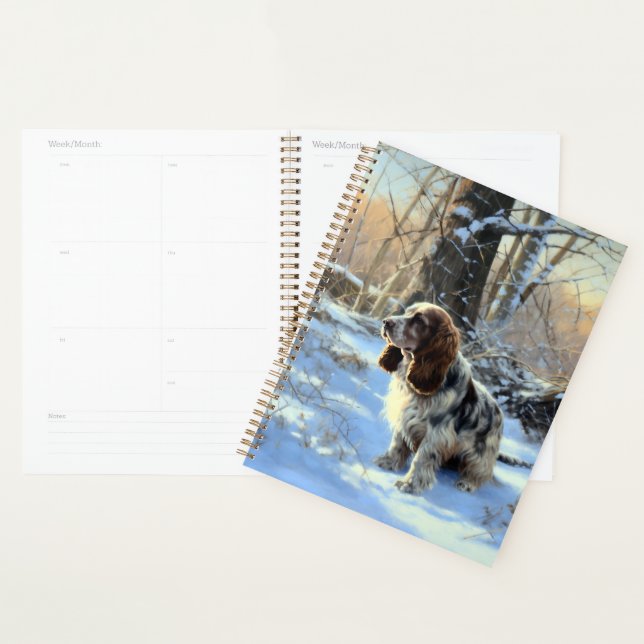 Cocker Spaniel Let It Snow Christmas  Planner (Display)