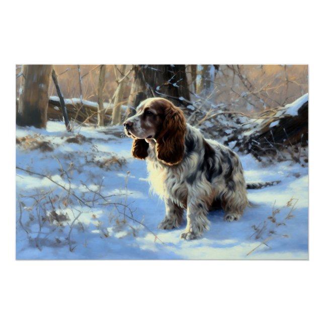 Cocker Spaniel Let It Snow Christmas  Poster (Front)