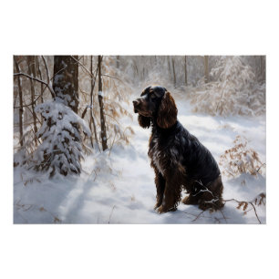 Cocker Spaniel Let It Snow Christmas  Poster