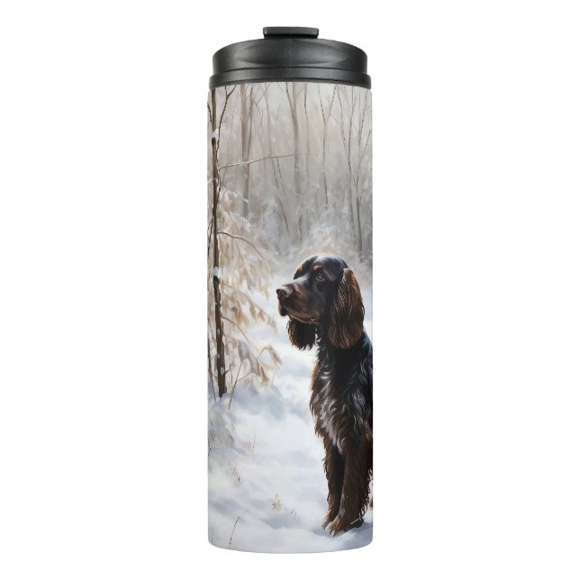 Cocker Spaniel Let It Snow Christmas  Thermal Tumbler (Front)